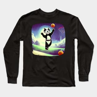 Future Panda Play basketball Long Sleeve T-Shirt